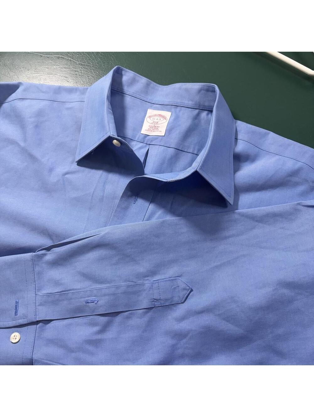 Brooks Brothers Blue Cotton Dress Shirt